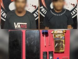 Personel Polsek Buke Amankan Dua Pelaku Pengedar Narkotika Jenis Sabu