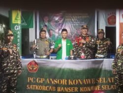 PC Ansor Konawe Selatan Turut Andil pengamanan Perayaan Natal dan Tahun Baru 2025.