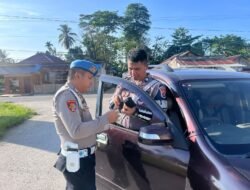 ‎Operasi Zebra Anoa 2025, Sipropam Dan Satlantas Polres Konsel Razia Kendaraan Anggota Polri