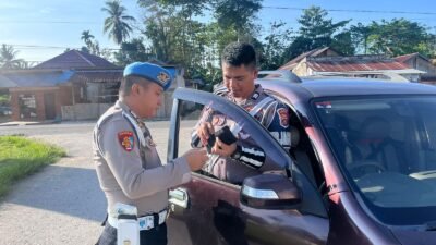 ‎Operasi Zebra Anoa 2025, Sipropam Dan Satlantas Polres Konsel Razia Kendaraan Anggota Polri