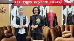 Ketua Dekranasda Konawe Selatan, Nurlita Jaya, Terima Kunjungan dan Silaturahmi Ibu Danru 5 Kopassus, Ny. Sera Josep D.D. Surbakti