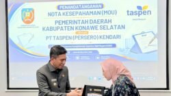 Perkuat Layanan Jaminan Sosial Bagi ASN, Pemkab Konsel – PT Taspen Teken MOU