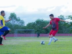 Menang Telak 5-2, PS Garuda Libas DPRD Konsel di Laga Persahabatan Sepak Bola