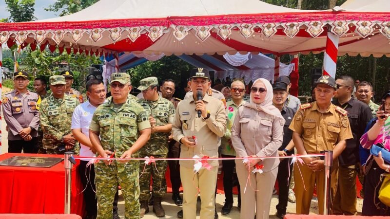 Bupati Konsel Apresiasi Bantuan Jembatan Perintis Garuda dari Kementerian Pertahanan dan TNI AD