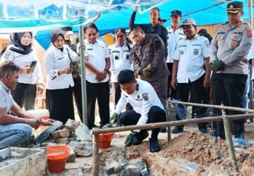 Sinergi Lintas Sektoral, Bupati Irham Kalenggo Hadiri Peletakan Batu Pertama Program Gotong Royong Bedah Rumah di Konsel