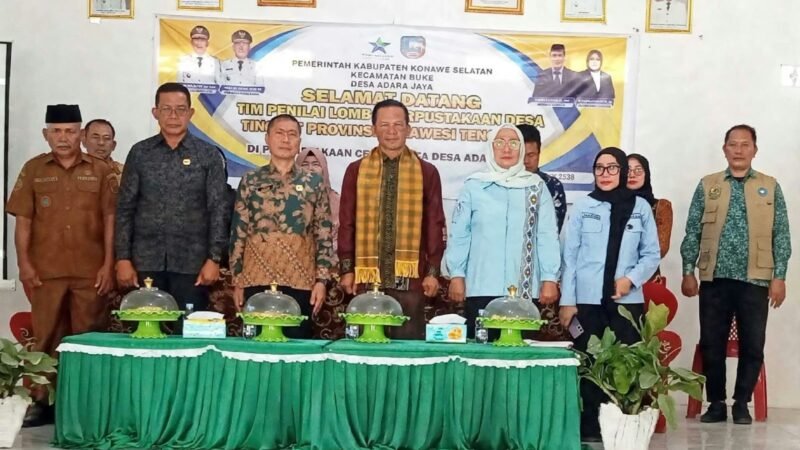 Perpustakaan Cerdas Jaya Desa Adaka Jaya Dinilai dalam Lomba Perpustakaan Desa Tingkat Provinsi Sulawesi Tenggara